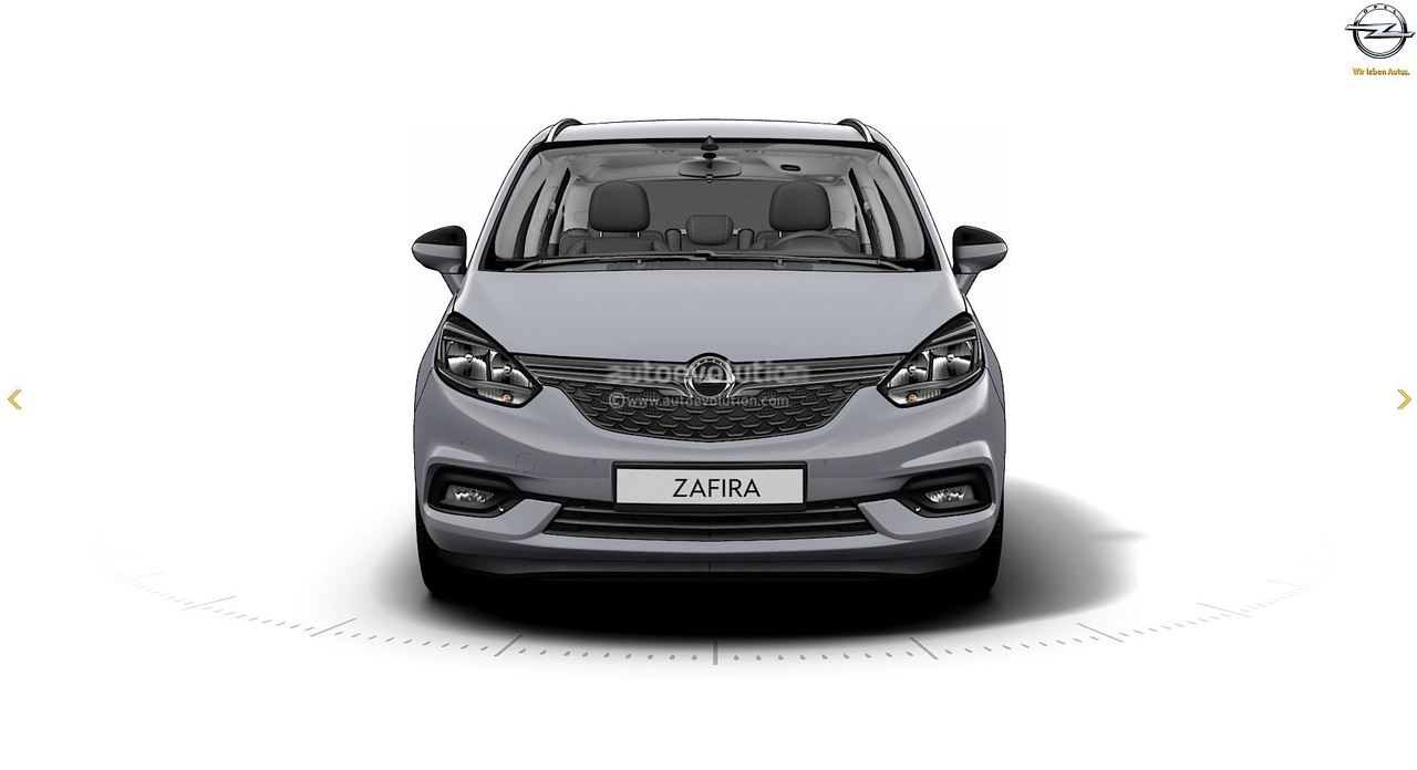 GM по погрешка показа обновената Opel Zafira