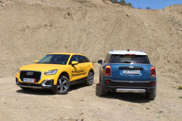 Градски тарикати: Audi Q2 срещу новото MINI Countryman