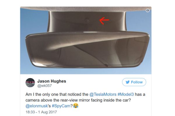 Защо новата Tesla следи шофьора с видеокамера?