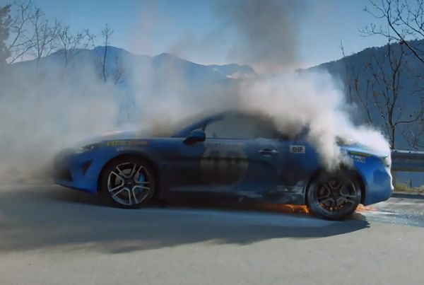 BBC показа как изгоря Alpine A110 по време на тест (ВИДЕО)