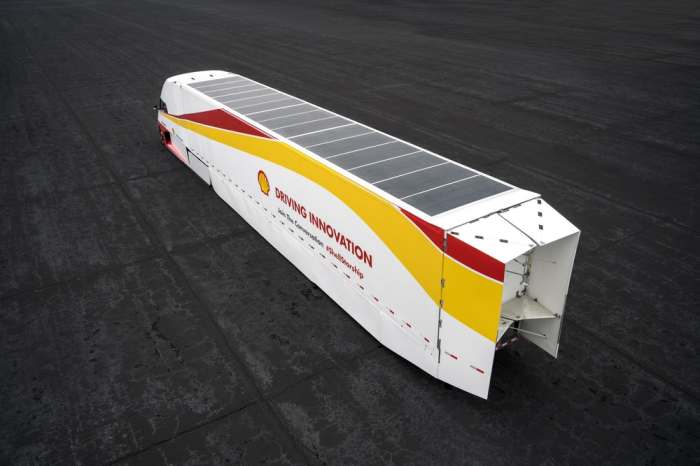 Shell направи камион със соларни панели (за неделя)