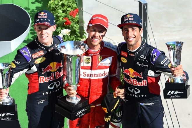 Фетел спечели най-драматичното състезание във Формула1 за сезона