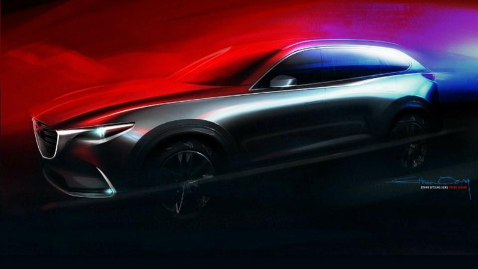 Mazda показа дизайна на новия CX-9 Mazda показа дизайна на новия CX-9