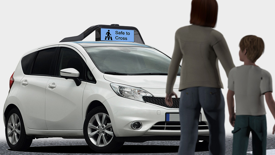 Безпилотен автомобил ще се усмихна на пешеходците