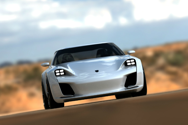 Дизайнерът на Bugatti Chiron се заиграва с Porsche 911
