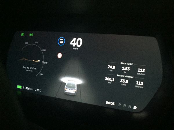 Tesla Model S измина 901,2 км с едно зареждане