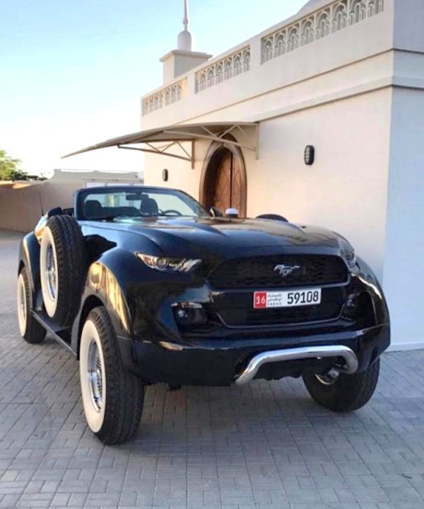 Всъдеходен Mustang поредна приумица на арабските шейхове (ВИДЕО)