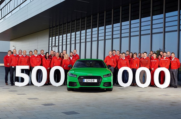 Audi произведе юбилеен автомобил в завода си в Дьор