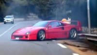 Ferrari F40 на Ландо Норис катастрофира в Монако