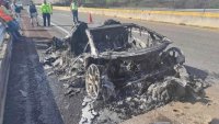 Много рядко Lamborghini Aventador SVJ 63 изгоря на магистрала