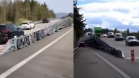 В Швейцария ремонтират пътища, без да спират движението