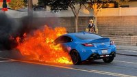 Toyota GR86 се запали и изгоря след 4-месечен ремонт