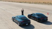 Porsche Taycan Turbo GT срещу Lucid Air Sapphire в битка на пистата