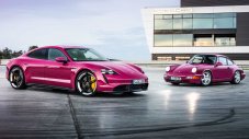 Porsche Taycan се сдоби с още пробег - и със странен цвят