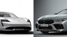 Бензин срещу ток - BMW M8 се състезава с Porsche Taycan Turbo S