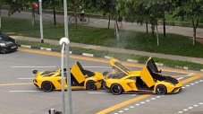 Две Lamborghini Aventador се удариха едно в друго