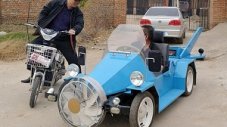 Китаец изобрети автомобил на вятър