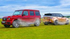 Mercedes-AMG G 63 срещу Range Rover Sport SVR в дърпане на въже