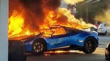 Рядко Lamborghini изгоря от глупост