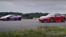 Кой е по-бърз: 911 Turbo S или Huracan Performante