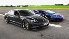 Може ли Porsche Taycan Turbo S да победи Lambo Aventador SVJ на драг?