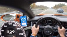 329 км/ч с Bentley на аутобана (ВИДЕО)