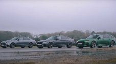 Нова битка на титаните - Audi RS6, BMW M5 и Mercedes-AMG E63 спорят на дъжд