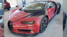 Колко може да струва повредено от пожар Bugatti Chiron?