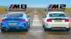 Дуел на пистата: BMW M2 Competition срещу новото M8