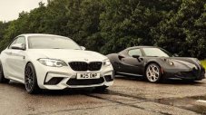 BMW M2 Competion срещу Alfa Romeo 4C на дъжд