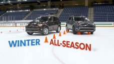 Всесезонни срещу зимни гуми на леда (ВИДЕО)