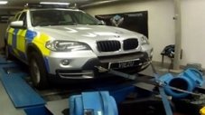 Полицейско BMW X5 на дино тест