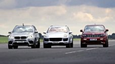 Кой е по-бърз - X5 M, Cayenne Turbo S или Grand Cherokee SRT?