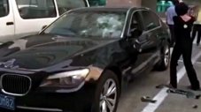 Ревнива китайка потроши чисто ново BMW 740