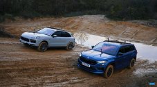Skoda Kodiaq срещу Porsche Cayenne в битка на тежък терен