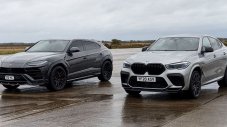 BMW X6 M срещу Lamborghini Urus на дъжд - кой е по-бърз?