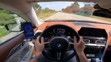 Как се справя доработено BMW M8 Gran Coupe на магистрала без ограничения?