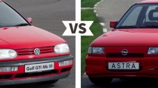 VW Golf 3 GTI срещу Opel Astra GSI: бъдещи класики?
