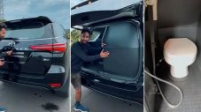 Виждали ли сте SUV с тоалетна вътре?
