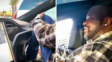 Може ли Шакил О'Нийл да влезе в Tesla Model S?