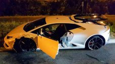 Lamborghini Huracan беше разбито при полицейско преследване с 200 км/ч