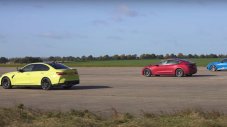 BMW M3 преподава урок на Tesla Model 3