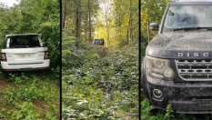 Повече от 20 Land Rover-a бяха открити в гора в Англия