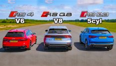 Три Audi RS премериха сили на пистата