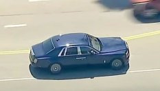 Вижте как крадец на Rolls-Royce избяга от полицейско преследване