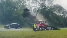 Американка летя близо 40 метра след удар в „Пътна помощ“