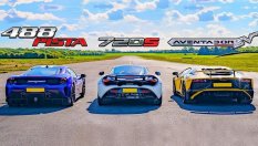 Ferrari 488 и McLaren 720S срещу Lamborghini Aventador