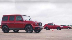 Mercedes-AMG G 63, Jaguar F-Pace SVR и Alfa Romeo Stelvio QV в спор на пистата