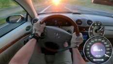 Как се справя стар Mercedes-Benz CLK на магистрала?