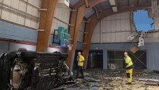 Футболист проби спортна зала с 200 км/ч